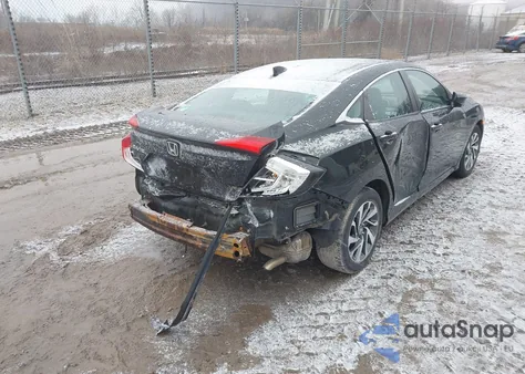 2018 Honda Civic Ex from USA, damaged, VIN 2HGFC2F75JH557521
